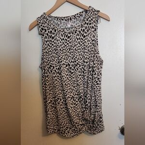 Leopard Print Sleeveless Top
